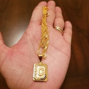 Jewelry - "C" 18K Gold Filled Initial Necklace Jewelry - "C" 18K Gold Filled Initial Necklace